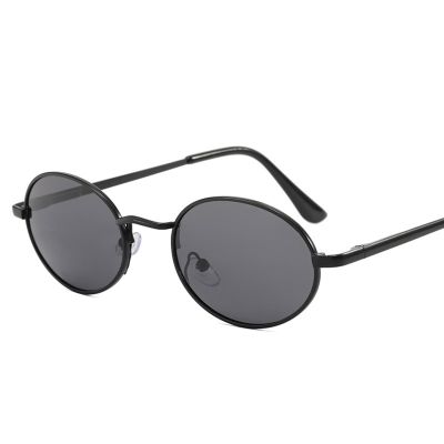 EkeNoz Oval Frame Polarized Men Driving Sunglasses Retro Sports Outdoor Decorative Sunglasses (Color : A, Size : 1)