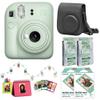 Fujifilm Instax Mini 12 Instant Camera Accessory Kit (Mint Green) with Instax Mini Sky Blue Film (2 Pack), Instax Mini Film - Foil Pack (2 Pack), Instax Mini Accessory Kit & Case view 1