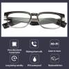 Diyeeni Bluetooth Glass, Audio Glasses for Men Women, Open Ear Music Glasses with Anti Blue Lens, Built in Speakers, IPX4 Waterproof (Black Frame) view 3
