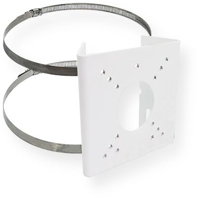 ACTi PMAX-0526 Pole Mount, White; for use with Z31, Z33, and Z34 Security Cameras; Supports 2.64" to 5" Poles