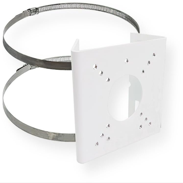 ACTi PMAX-0526 Pole Mount, White; for use with Z31, Z33, and Z34 Security Cameras; Supports 2.64" to 5" Poles