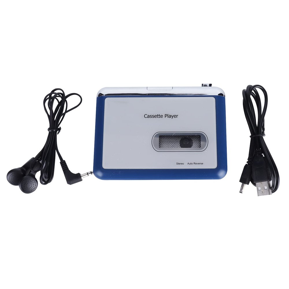 Bluetooth Cassette Player, ABS Auto Reverse Tape Player Bluetooth Output to Headphone Speaker with Automatic Tape Flip