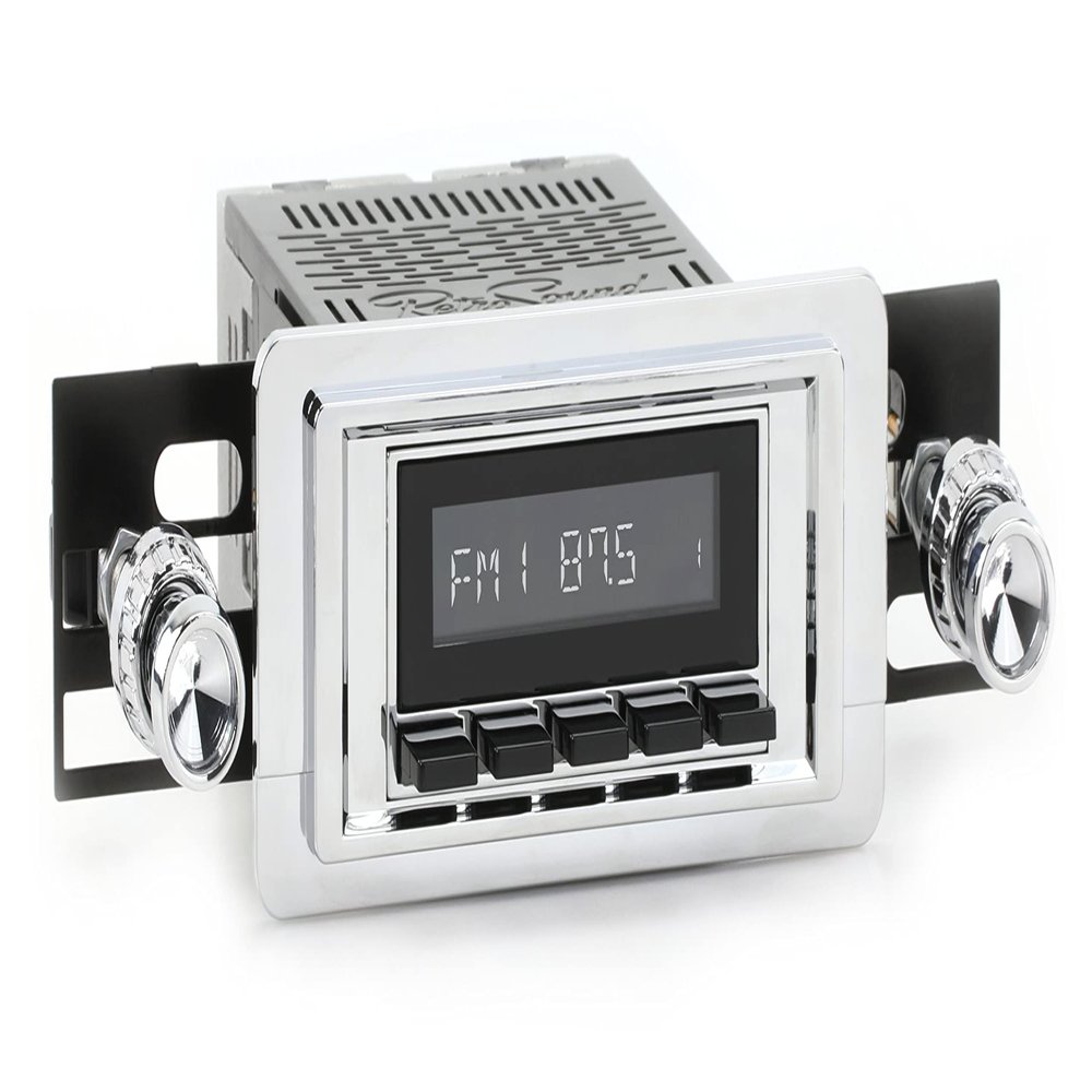 RetroRadio Compatible with 1955-57 Ford Thunderbird Features Include Bluetooth, USB, AM/FM HCB-M2-105-04-74F