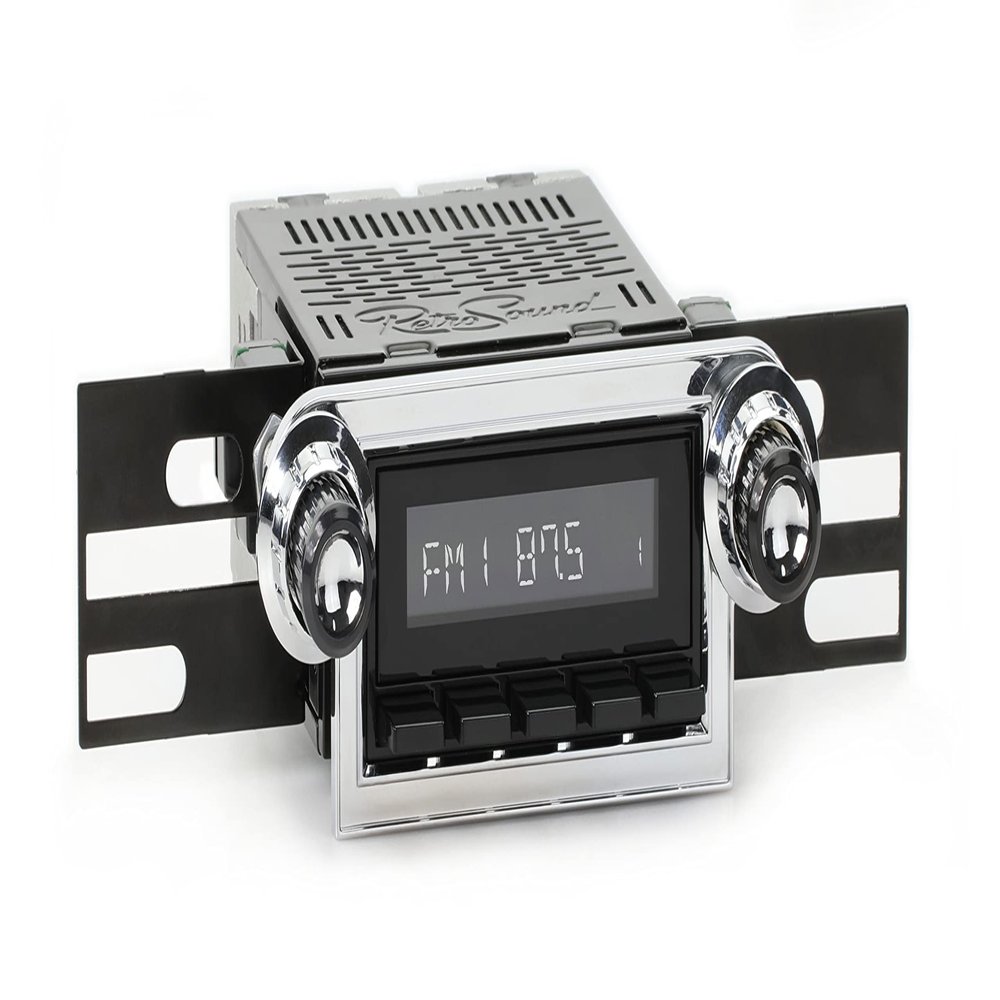 RetroRadio Compatible with 1964-66 Ford Thunderbird Features Include Bluetooth, HD, SiriusXM Ready, AM/FM LB-M4-124-25-85F