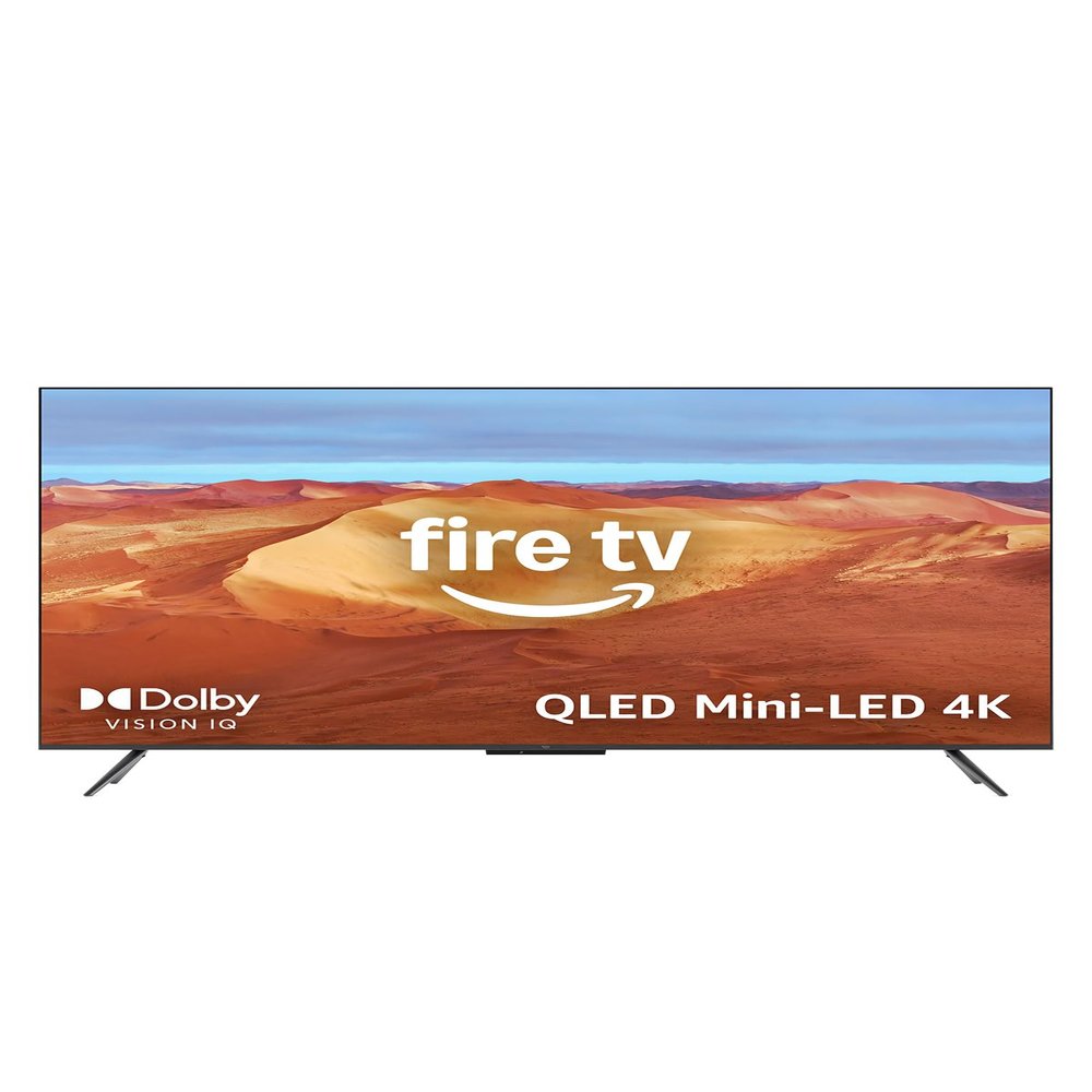 Amazon Fire TV 75" Omni Mini-LED Series, QLED 4K UHD smart TV, Dolby Vision IQ, 144hz gaming mode, Ambient Experience, hands-free with Alexa, 2024 release