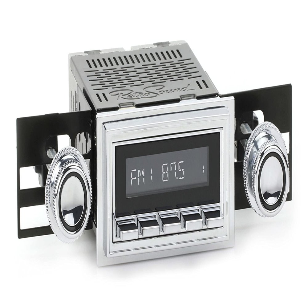 RetroRadio Compatible with 1967-68 Ford Mustang Features Include Bluetooth, USB, AM/FM HC-M2-126-08-77F1