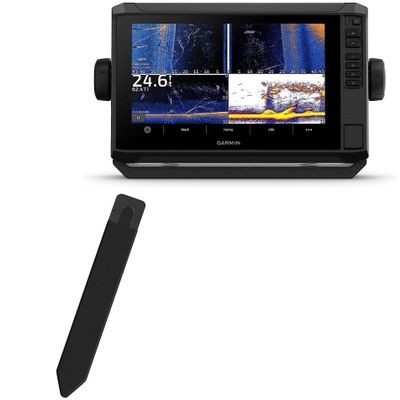 BoxWave Stylus Pouch Compatible with Garmin echoMAP UHD2 94sv - Stylus PortaPouch, Pen Stylii Holder Carrier Portable Self-Adhesive - Jet Black