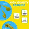 50 Pack Bulk Wired Earphones, In Ear Earbud Headphones with 3.5mm Jack, 4ft Tangle Free Cable, Comfortable Fit, Affordable and Cost Effective, Ideal for School Classroom Testing Students, Black view 3