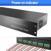 ENS 18 Channel Rack Mountable CCTV Power Supply Box, 1.5U - 12V DC Output, 18CH, 20 A, PTC Resettable Fuse- Regulated and Filtered - Surge Protected - Security Cameras, DVR/NVR Surveillance System view 3