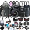 Canon EOS 4000D (Rebel T100) DSLR Camera w/EF-S 18-55mm F/3.5-5.6 Zoom Lens + 55-250mm f/4-5.6 is STM Lens 100S Sling Backpack + 64GB Memory Cards, Professional Photo Bundle (42pc Bundle) (Renewed) view 1