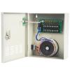 ENS 9 Channel AC 24V CCTV Distributed Power Supply Box for Security Camera, 9 Ports 10A 24V AC Output, Regulated and Filtered, Surge Protected, Key Lock, Designed for Surveillance DVR System view 1