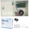 ENS 9 Channel AC 24V CCTV Distributed Power Supply Box for Security Camera, 9 Ports 10A 24V AC Output, Regulated and Filtered, Surge Protected, Key Lock, Designed for Surveillance DVR System view 2