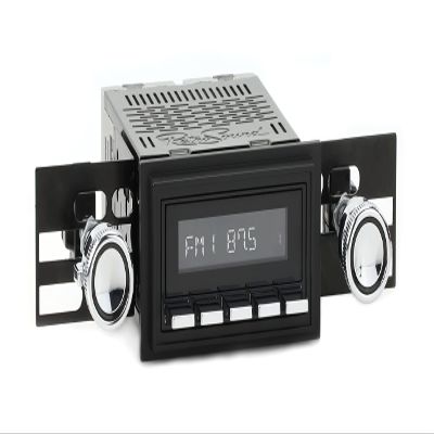 RetroRadio Compatible with 1967-68 Ford Mustang Features Include Bluetooth, HD, SiriusXM Ready, AM/FM LBC-M4-226-08-80F1