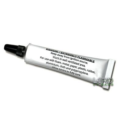 1oz Pro-Grade Clear Rubberized Speaker Repair Adhesive Glue Aluminum Tube