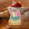 FIMIONAS Personalized Night Light for Kids Custom Name Animal Led Unicorn Baby Lamp for Nursery Decor Kid's Bedroom Birthday Christmas Gifts for Boys Girls(07 Cartoon Unicorn) view 2