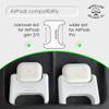 Tesla AirPods Wireless Charging Mount for Model 3/Y 2021-2026, White view 4