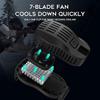 Feilx Cell Phone Magnetic Cooler, Cell Phone Cooling Fan, Portable Mobile Phone Radiator Cooling Fan, Gaming Semiconductor Cooling Fan for Playing Games for Smartphones view 3
