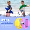 [2 Pack] Silicone Case for Tile Mate Waterproof, Kids Bracelet Tile Mate Holder Case Cover Compatible with Tile Mate (2022), Adjustable Hidden Tile Mate Bracelet for Kids/Teen/Elderly (Purple+Yellow) view 3