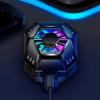 Feilx Cell Phone Cooler Fan Cooler, Cellphone Radiator with LED Light, Phone Cooler, Cell Phone Cooler for Gaming for Smartphones view 3
