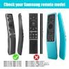 2 Pack Remote Cover for Samsung, Silicone Protective Case for Samsung Smart TV Remote Controller BN59 Series Shockproof Anti-Slip Remote Case Glow in The Dark (Glow Green + Blue) view 2