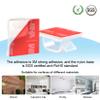 60 PCS XHF 3/4 Adhesive Cable Wire Clips Clear, Outdoor Christmas Light Clips, Cable Staples Cable Management Wire Organizer Cord Holder for Under Desk, Car, Wall, TV PC Ethernet view 3