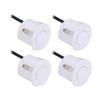 KIMISS 4Pcs Parking Sensor, Reversing Sensor Kit Reversing Aid Parking Parts Parking Assist Sensor Rear Reverse Backup Parking Bumper Park Assist Sensor (White) view 1