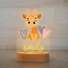 FIMIONAS Personalized Night Light for Kids Custom Name Animal Led Giraffe Baby Lamp for Nursery Decor Kid's Bedroom Birthday Christmas Gifts for Boys Girls(09 Cartoon Giraffe) view 1