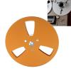 1/4 7 Inch Empty Tape Reel, 3 Holes 7inch Open Reel Sound Tape Empty Reel, Aluminum Alloy Universal for Reel to Reel for TEAC (Gold) view 3