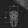 Feilx Mobile Phone Cooling Fan for Gaming, 3-Speed Mobile Game Cooler Case Radiator, Portable Semiconductor Cooling Heatsink Fan for Gaming, Live Streaming for Smartphones view 2