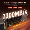 Netac 2TB PCIe Gen4x4 M.2 SSD Up to 7,300 MB/s NVMe Internal SSD with Aluminum Heatspreader High-Performance Storage for Desktop and Laptop PCs Works with PS5, NV7000-t view 2