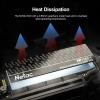 Netac 2TB PCIe Gen4x4 M.2 SSD Up to 7,300 MB/s NVMe Internal SSD with Aluminum Heatspreader High-Performance Storage for Desktop and Laptop PCs Works with PS5, NV7000-t view 3