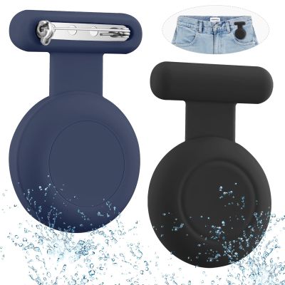 Waterproof Holder Compatible with AirTag for Kids (2 Pack), Hidden Case with Pin, GPS Tracker Clip Compatible with Apple Air Tag, Suitable for Toddlers, Children, Elderly, Clothing, Backpack, Luggage