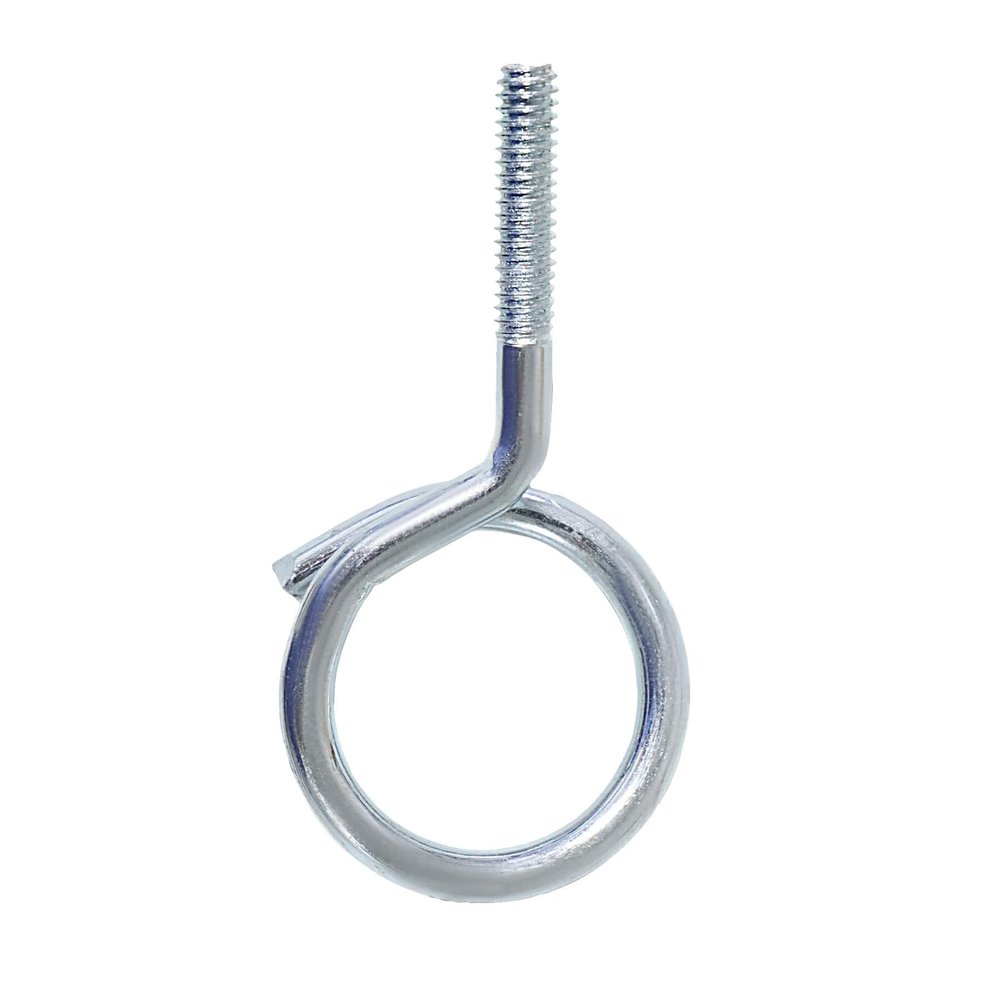 NIDAYE 1/4"-20 Machine Threaded Bridle Rings, 1-1/4" Diameter Heavy Duty Cable & Wire Support, Hangers for Low Voltage Cable Management/Phone Lines/Ethernet/Coaxial, etc. 100 Pack