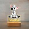 FIMIONAS Personalized Night Light for Kids Custom Name Animal Led Zebra Baby Lamp for Nursery Decor Kid's Bedroom Birthday Christmas Gifts for Boys Girls(10 Cartoon Zebra) view 1