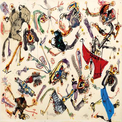 Antonio Saura : Cocktail-Party : Archival Quality Art Print