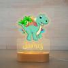 FIMIONAS Personalized Night Light for Kids Custom Name Animal Led Dinosaur Baby Lamp for Nursery Decor Kid's Bedroom Birthday Christmas Gifts for Boys Girls(13 Cartoon Dinosaur) view 1