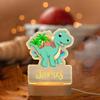 FIMIONAS Personalized Night Light for Kids Custom Name Animal Led Dinosaur Baby Lamp for Nursery Decor Kid's Bedroom Birthday Christmas Gifts for Boys Girls(13 Cartoon Dinosaur) view 2
