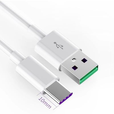 10mm Long USB Type C Fast Charging Cable for Blackview Bv9900 Pro Bv6100 Bv9700 BV9600 Oukitel U18 USB-C Cabel Wire Charger Plug (2M)