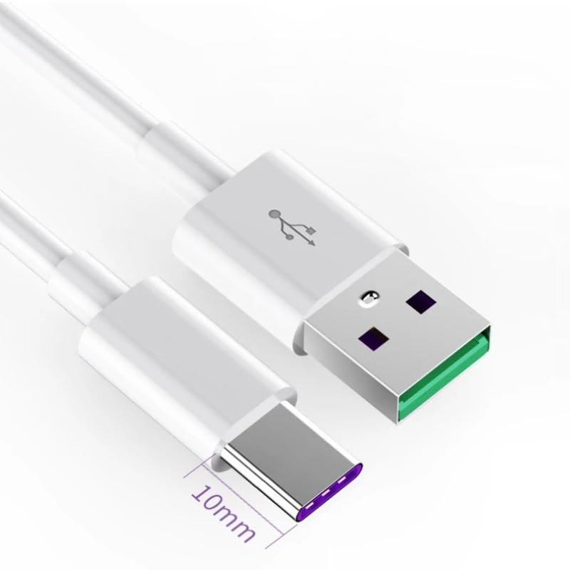 10mm Long USB Type C Fast Charging Cable for Blackview Bv9900 Pro Bv6100 Bv9700 BV9600 Oukitel U18 USB-C Cabel Wire Charger Plug (2M)