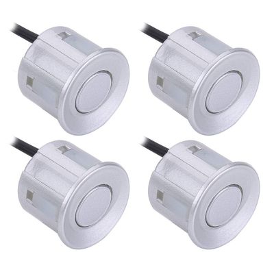 KIMISS 4Pcs Parking Sensor, Reversing Sensor Kit Reversing Aid Parking Parts Parking Assist Sensor Rear Reverse Backup Parking Bumper Park Assist Sensor (Silver)
