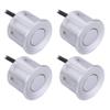KIMISS 4Pcs Parking Sensor, Reversing Sensor Kit Reversing Aid Parking Parts Parking Assist Sensor Rear Reverse Backup Parking Bumper Park Assist Sensor (Silver) view 1