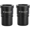 2PCS WF10X/22 Microscope Accessories Wide-Angle Eyepiece High Eye Point Interface 30mm Microscope Accessories view 1