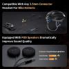 Fodsports FX8 Pro Motorcycle Communication Systems with Customized HRSQS Speakers, Dual-Chip Audio Multitasking, One-Click Fast Pairing, Music Sharing, FM 10 Riders Group Intercom, 1 Pack view 3