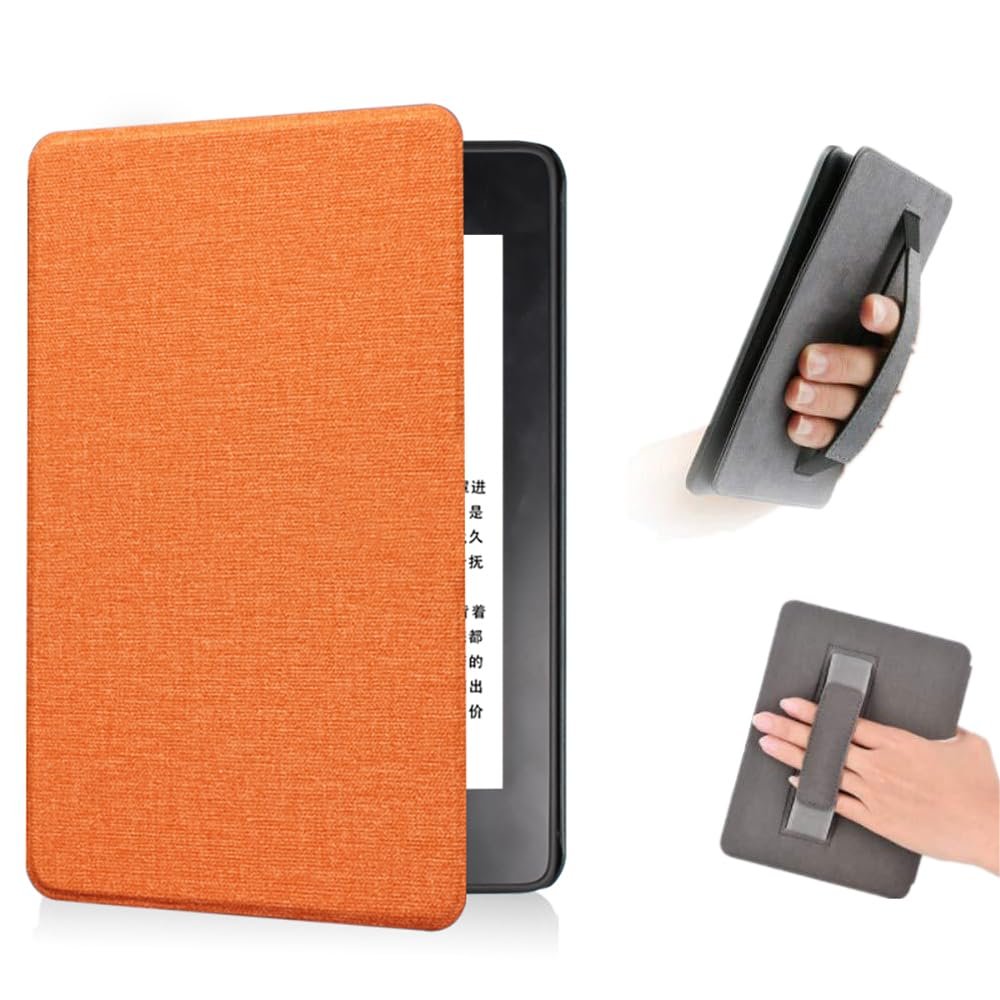 Case for 6.8" Kindle Paperwhite 11th Generation (2021 Release, Model M2L3EK&M2L4EK, Slim Lightweight Durable Fabric Cover with Hand Strap and Auto Sleep/Wake