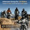 Fodsports FX8 PRO Motorcycle Bluetooth Intercom, 10-Rider Group Helmet Communication System, Music Sharing, Universal Wireless InterphoneAPP/Waterproof/Stereo Music/GPS/2 Mics (Double Pack) view 3