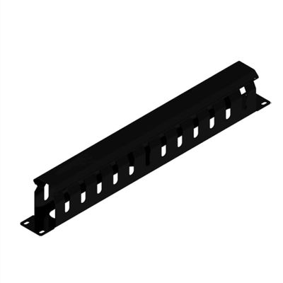 1U Cabinet 24-Port Cable Manager Network 19-inch Wiring Frame Cable Management Ring Horizontal Cable Management Frame Thickening Type