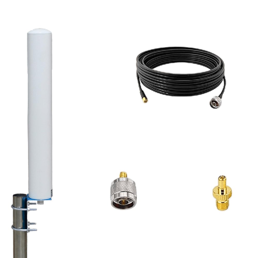 High Gain Omni Directional Antenna 698-2700MHz 18dBi Wide-Band 4G LTE, 5G Modems& WiFi Outdoor Antenna with 16.5ft Cable SMA Male Connector for Verizon AT&T T-Mobile Sprint Cellular 4G LTE Router