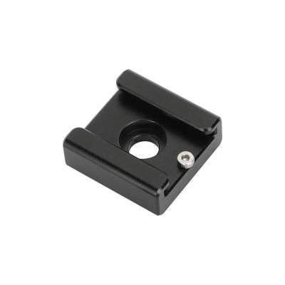 CAMVATE 1/4"-20 Mount to Shoe Adapter V2 (Black) - 3393