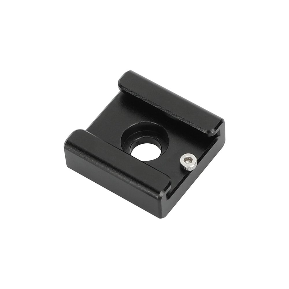 CAMVATE 1/4"-20 Mount to Shoe Adapter V2 (Black) - 3393