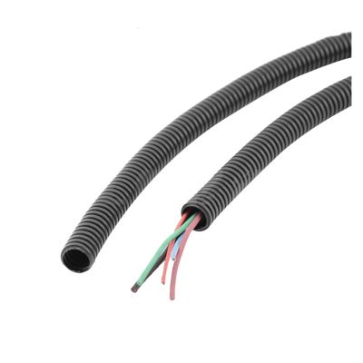 1M 4.5mm-17mm PP Corrugated Pipe Auto Corrugated Car Cable Insulation Tube Harness Corrugated Housing Housing (Color : Black, Size : 10mm)